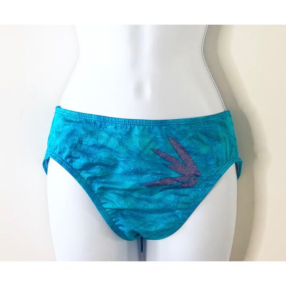 Athena Womens Bikini Bottom Blue 8 Swim Wear - Picture 1 of 4
